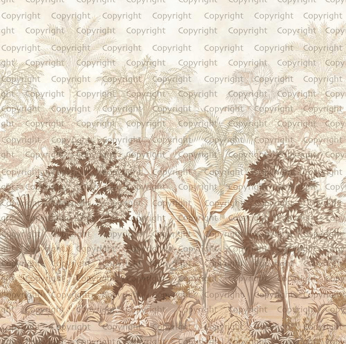 Carta da parati giungla luminosa