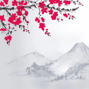 Carta da parati zen paesaggio minimalista