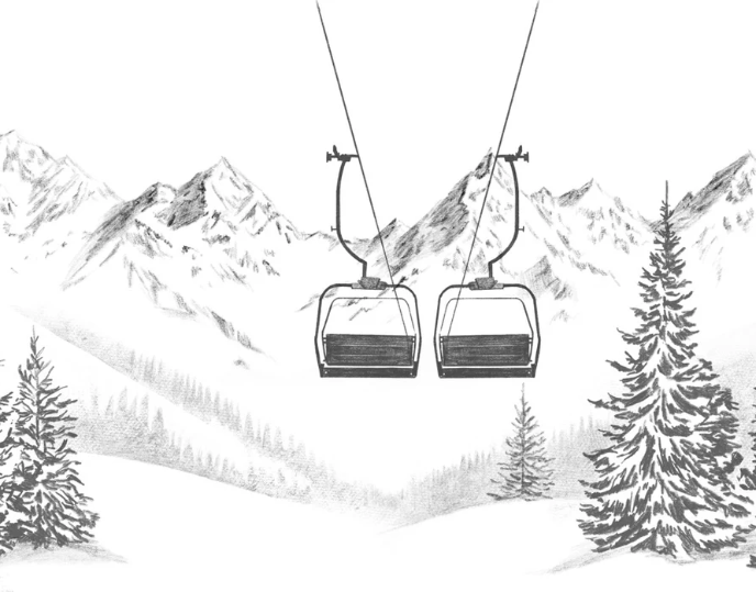 Papier peint immersion Alpine - Muralconcept