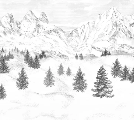 Carta da parati Aiguilles d'Arves