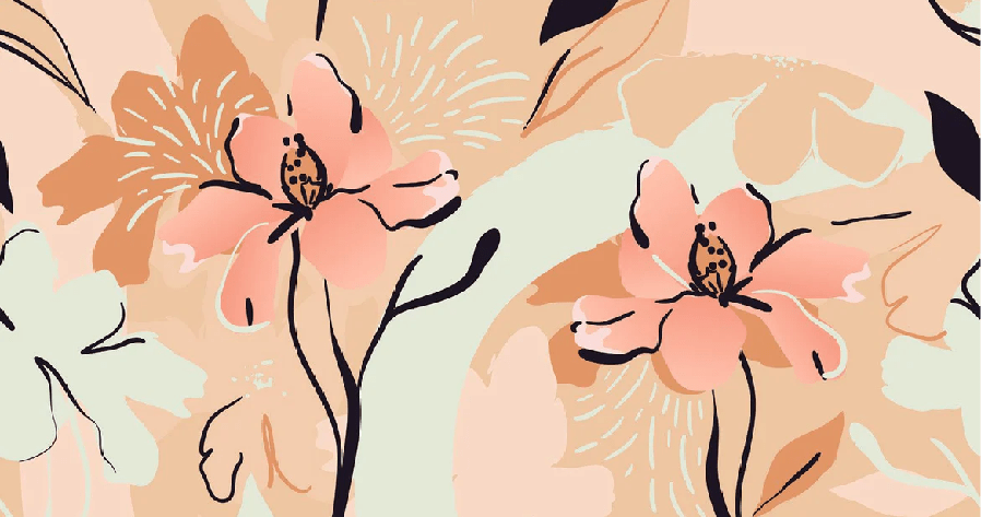 Carta da parati yoga meditazione fiore