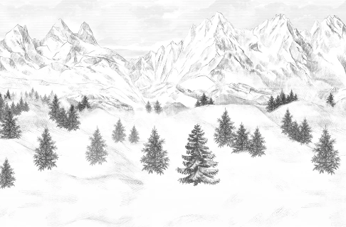 Carta da parati Aiguilles d'Arves