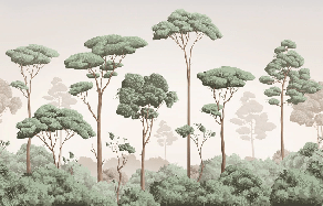 Carta da parati Brezza leggera nella pineta