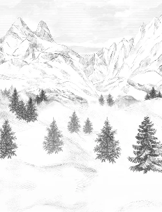 Carta da parati Aiguilles d'Arves