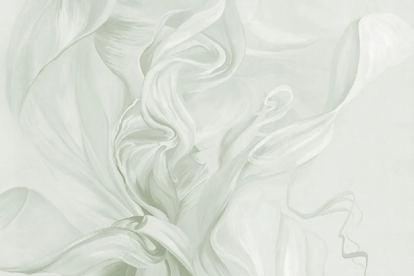 Carta da parati contemporanea – sublime flusso verde salvia
