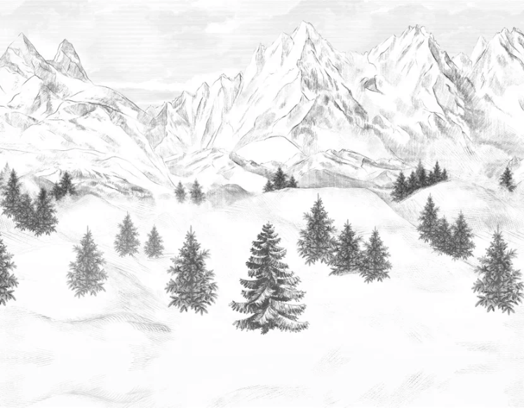 Carta da parati Aiguilles d'Arves