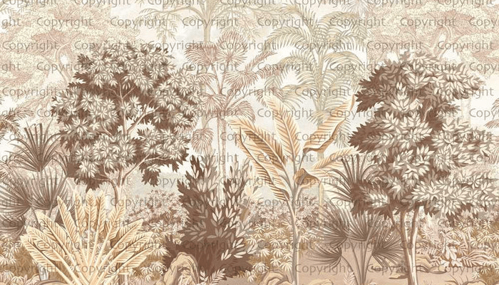 Carta da parati giungla luminosa