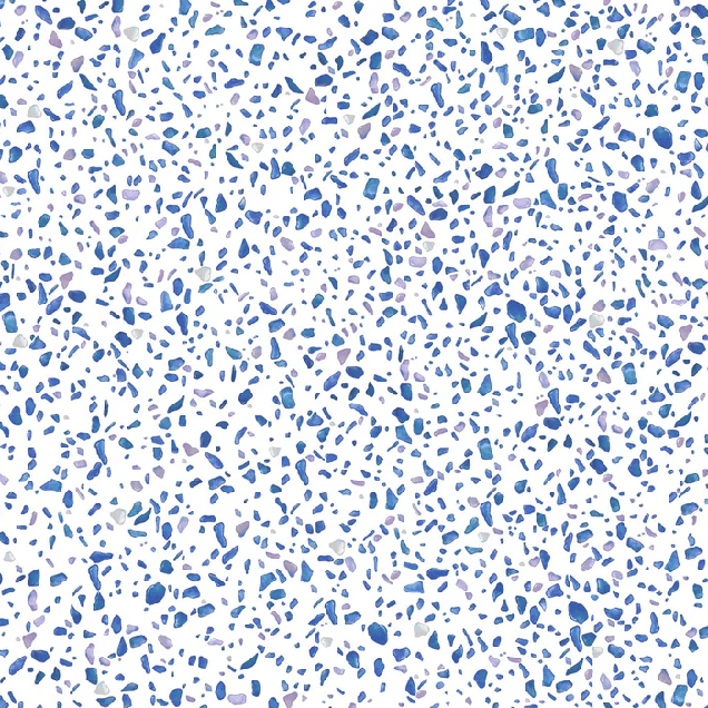 Carta da parati effetto terrazzo indaco