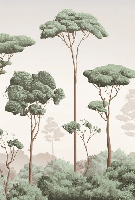 Carta da parati Brezza leggera nella pineta