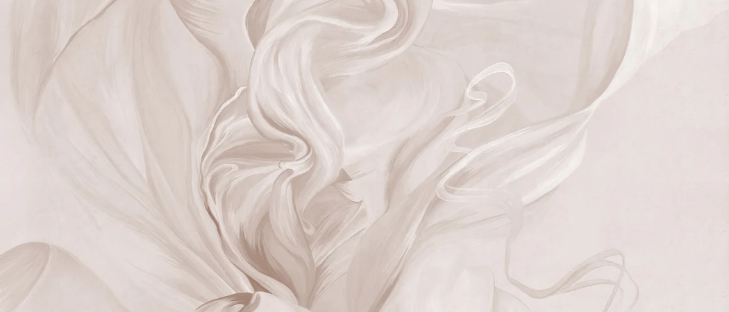 Carta da parati contemporanea – sublime flow sepia