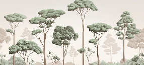 Carta da parati Brezza leggera nella pineta