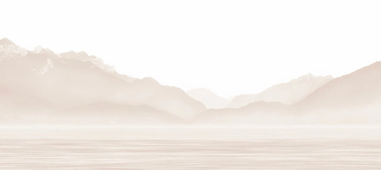 Carta da parati Annecy e il suo tranquillo lago beige