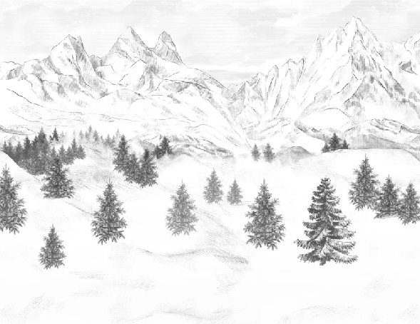 Carta da parati Aiguilles d'Arves