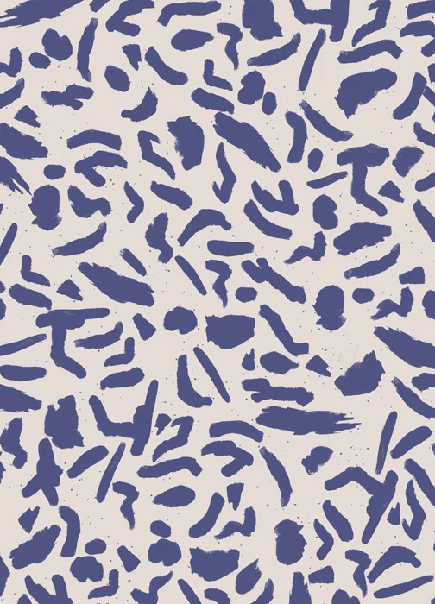 Carta da parati artistica blu