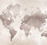 Carta da parati con mappa del mondo senza tempo