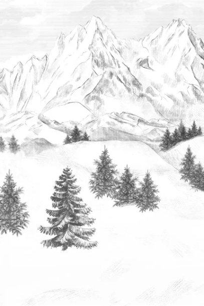 Carta da parati Aiguilles d'Arves