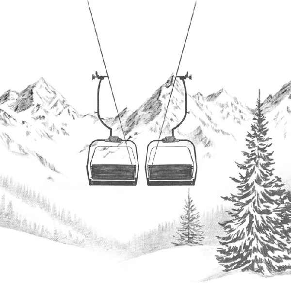 Carta da parati ad immersione alpina