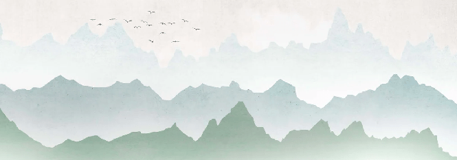 Foresta mattina nebbia carta da parati