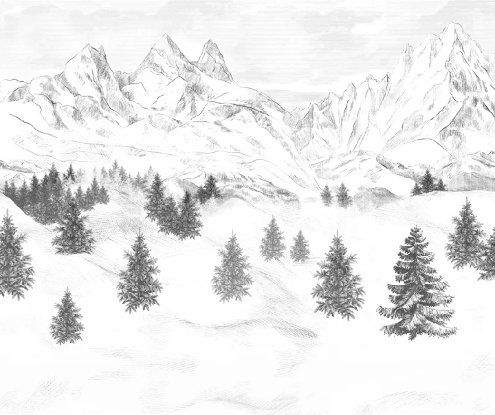 Carta da parati Aiguilles d'Arves