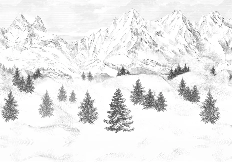 Carta da parati Aiguilles d'Arves