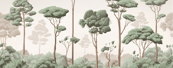 Carta da parati Brezza leggera nella pineta