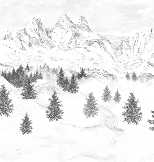 Carta da parati Aiguilles d'Arves