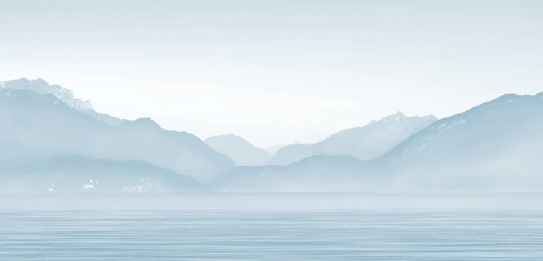 Carta da parati Annecy e il suo tranquillo lago