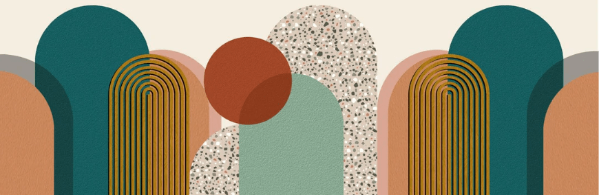 Carta da parati Art pop decorativa grafica di tendenza