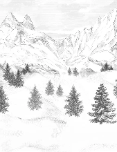 Carta da parati Aiguilles d'Arves