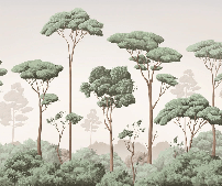 Carta da parati Brezza leggera nella pineta