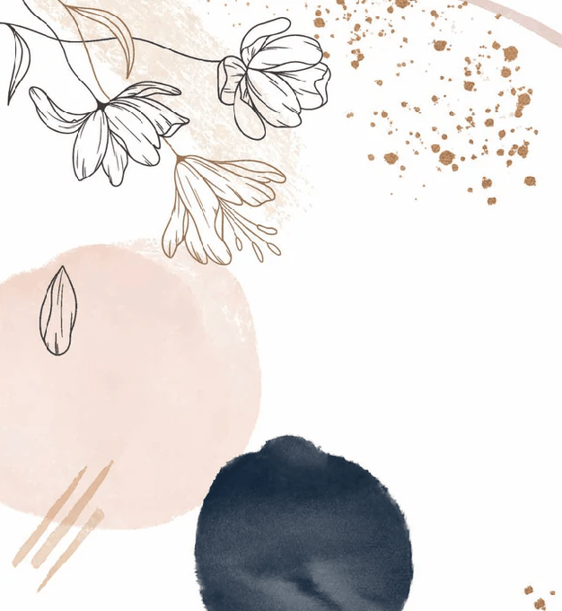 Carta da parati con forme e fiori