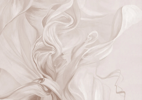 Carta da parati contemporanea – sublime flow sepia