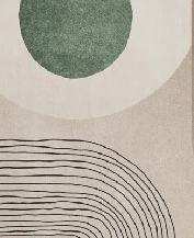 Carta da parati con disegno geometrico ad arco