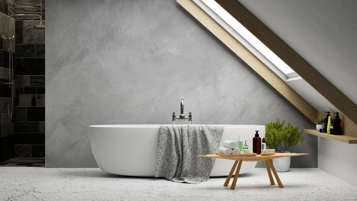 Carta da parati in cemento cerato