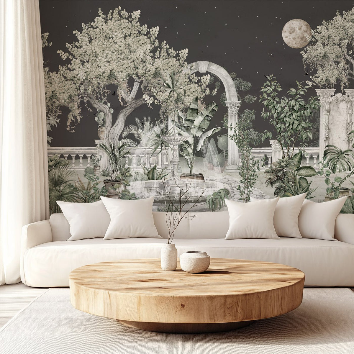 Carta da parati panoramica - Giardino di mezzanotte