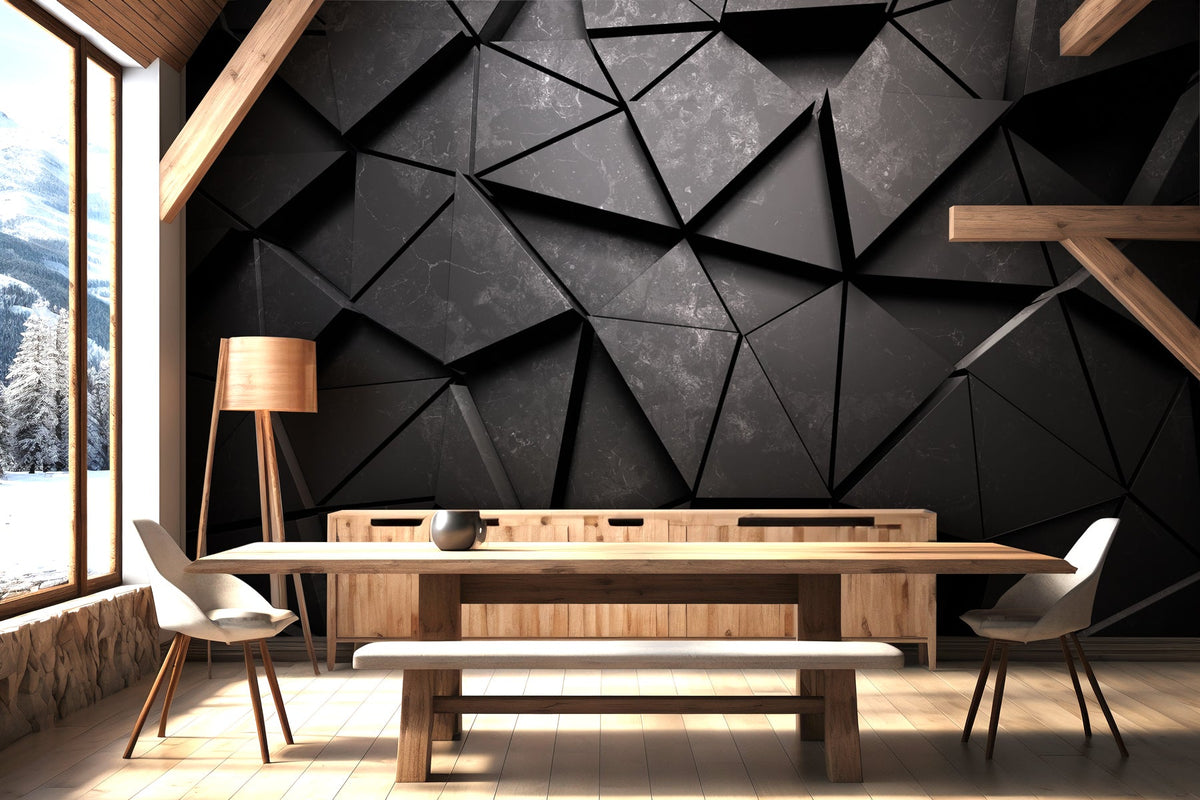Sfondo 3D Black Perspective