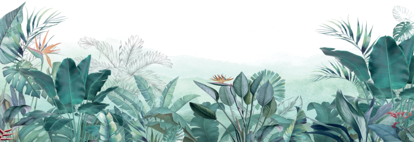 VP Papier peint panoramique tropical quintessence - papier peint sur mesure francais - muralconcept