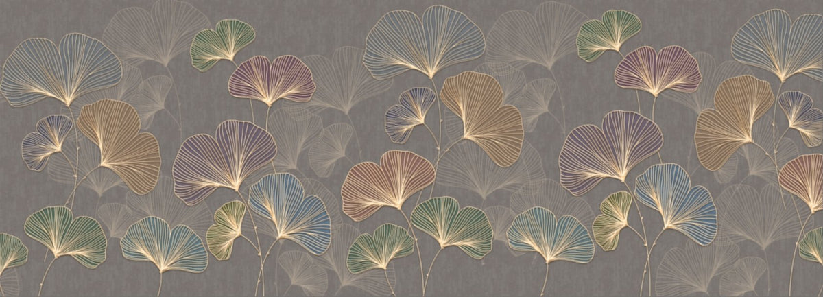 Carta da parati panoramica Trendy ginkgo asia L707cm x H255cm