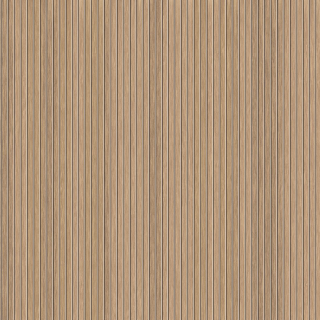 Carta da parati a strisce di legno effetto rovere L175cm x H175cm