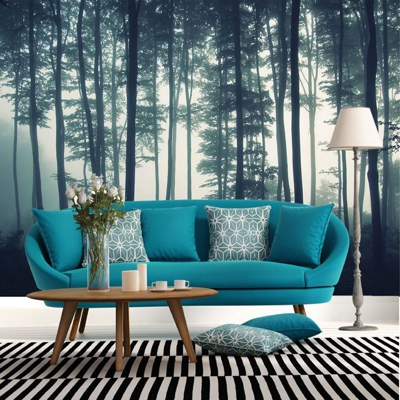 Papier peint Brume d'automne - papier peint sur mesure francais - muralconcept