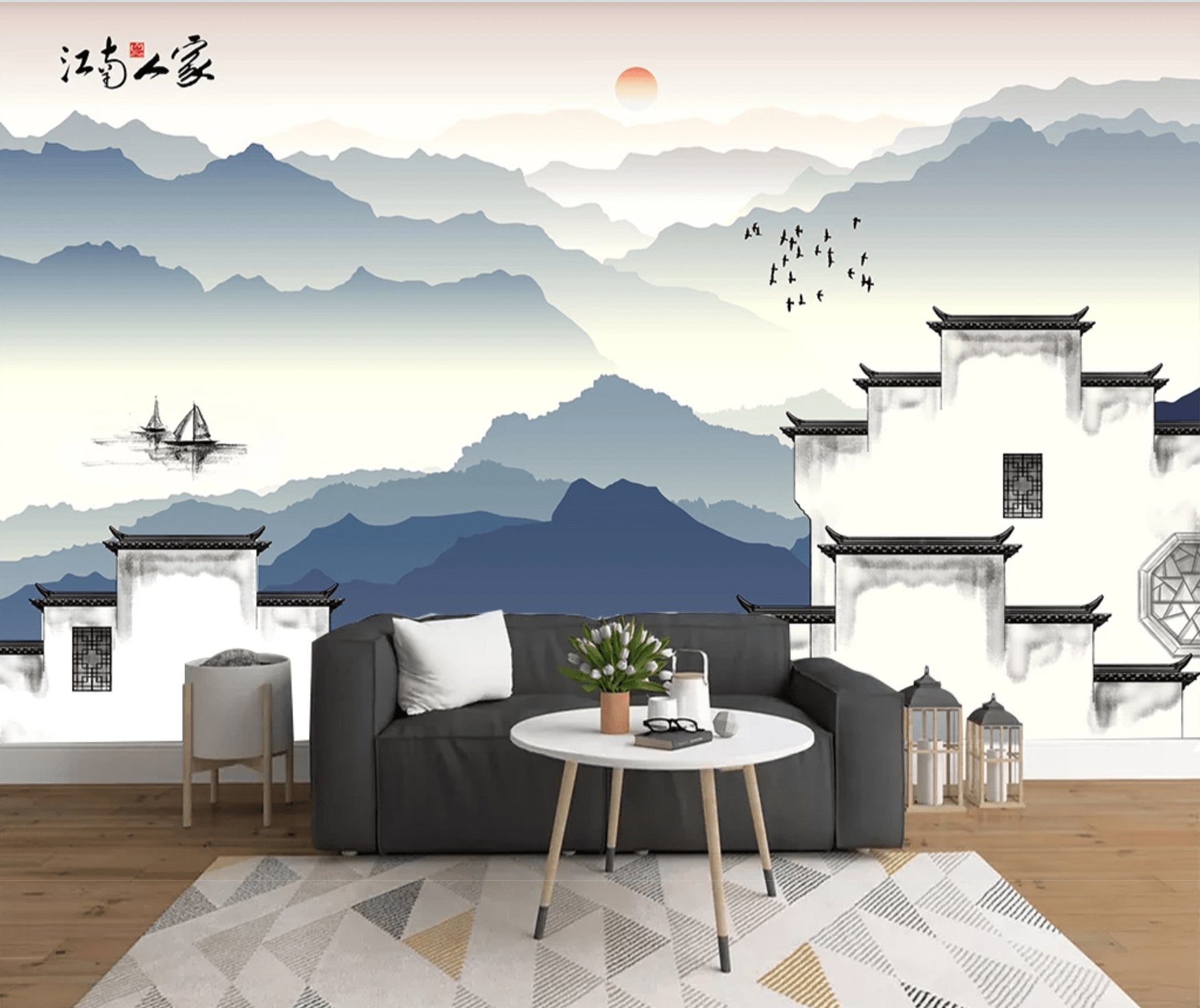Papier peint panoramique déco zen - papier peint sur mesure francais - muralconcept