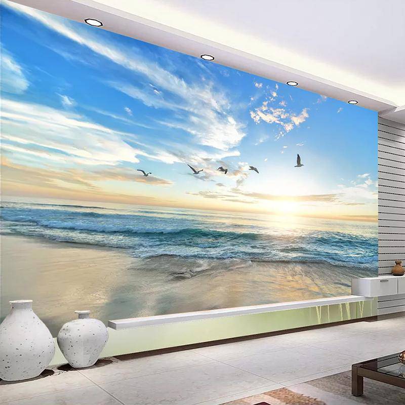 Papier peint Plage Paradisiaque - papier peint sur mesure francais - muralconcept