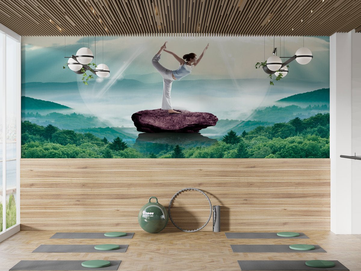 Sfondo della palestra di yoga