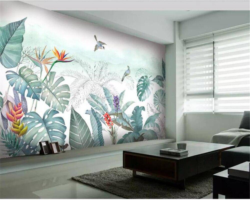 Papier peint Végétal & Bird Prestige - papier peint sur mesure francais - muralconcept