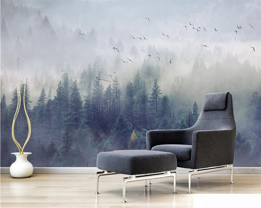 Papier peint Forêt de Chine - papier peint sur mesure francais - muralconcept