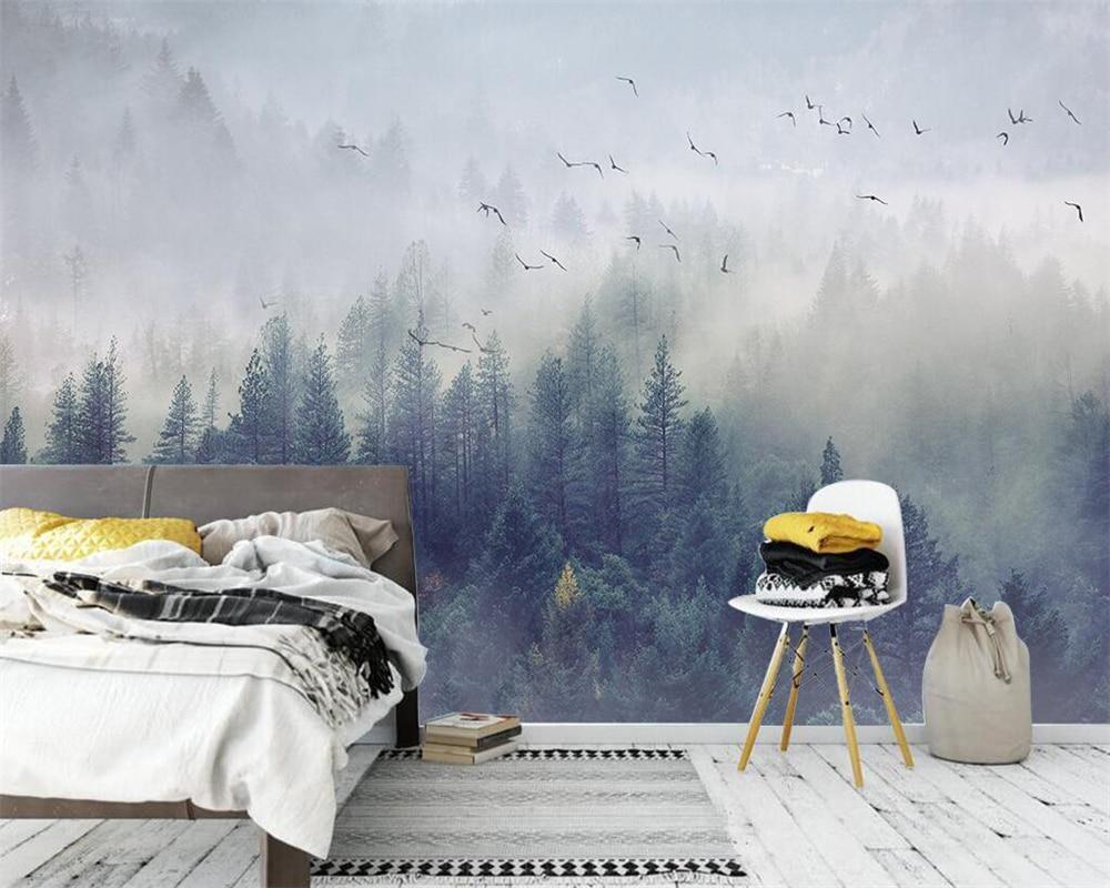 Papier peint Forêt de Chine - papier peint sur mesure francais - muralconcept