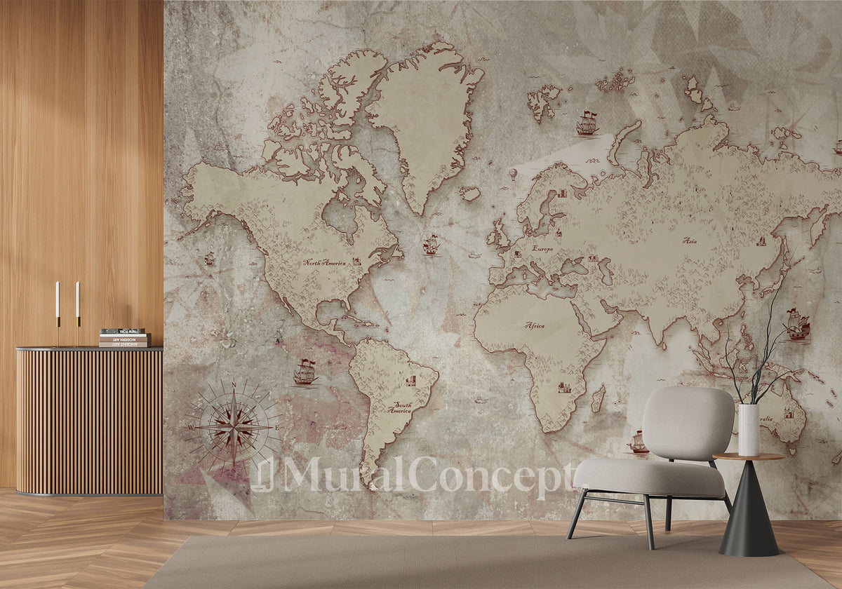 Carta da parati del mondo minimalista