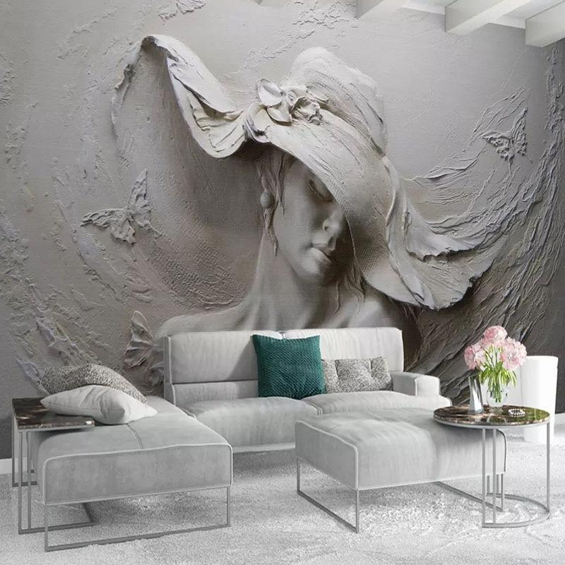 Papier peint Woman Sculpt - papier peint sur mesure francais - muralconcept