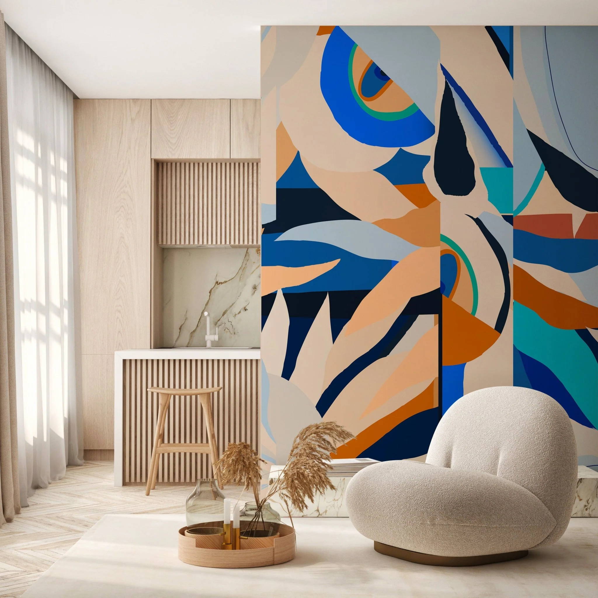 5 papiers peints abstraits à adopter chez soi