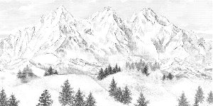 Sfondo della montagna di Chamonix